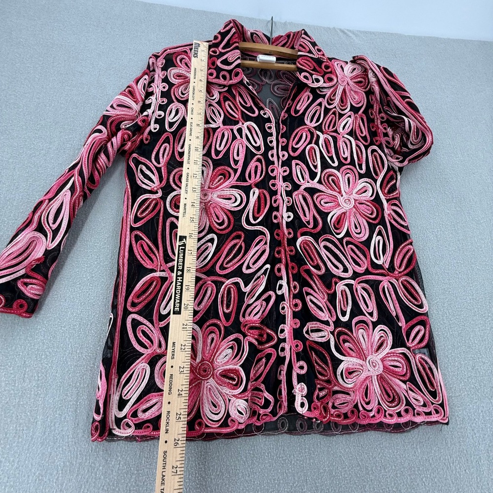 Mary Kay National Sales Director Jacket Embroidered Sheer Mesh Jacket Size Med - Picture 4 of 11